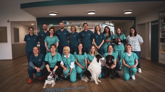Equipe de la clinique M'vet
